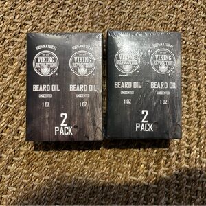 Viking Revolution Beard Oil 2 Pack (4 individual packs total)